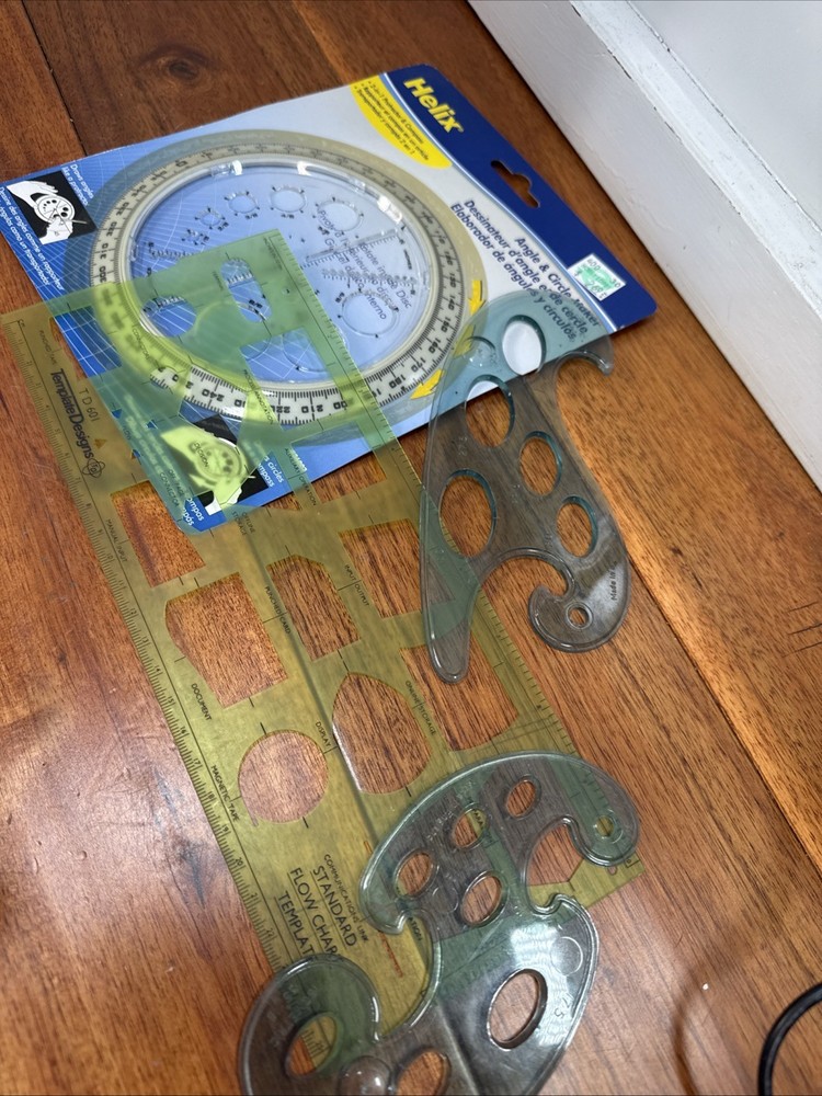 VTG Lot 18 Architectural Engineer Engineering Drafting Templates Tools Stencils