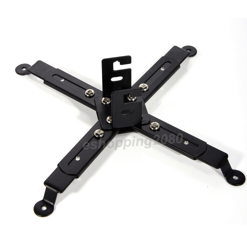 Universal Extendable Tilt DLP LCD Ceiling Projector Mount Bracket 44 lbs - Black