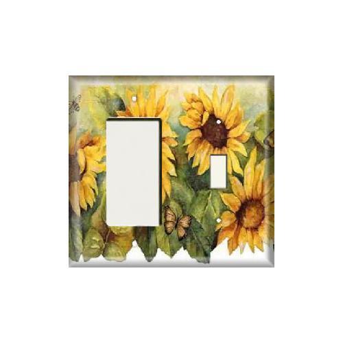 SnazzySwitch Sunflower Decorative Light Switch Plate Cover