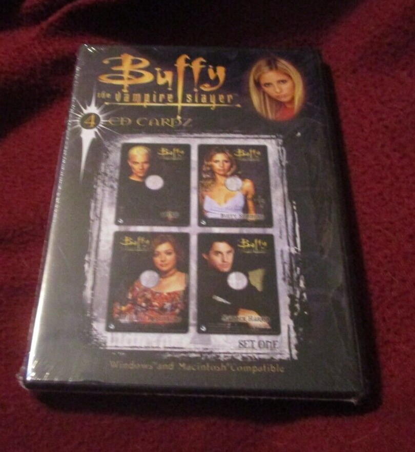 Buffy the Vampire Slayer 4 CD Cardz RARE OOP CD-ROM software NEW SEALED