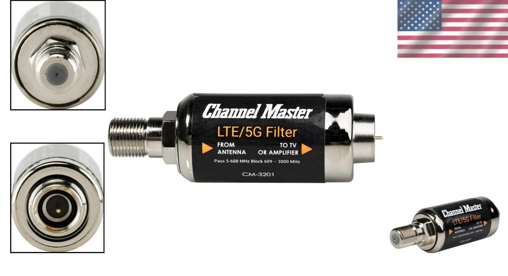 LTE/5G Filter: Enhance Digital HDTV Signal & Block Interference - Compact Design
