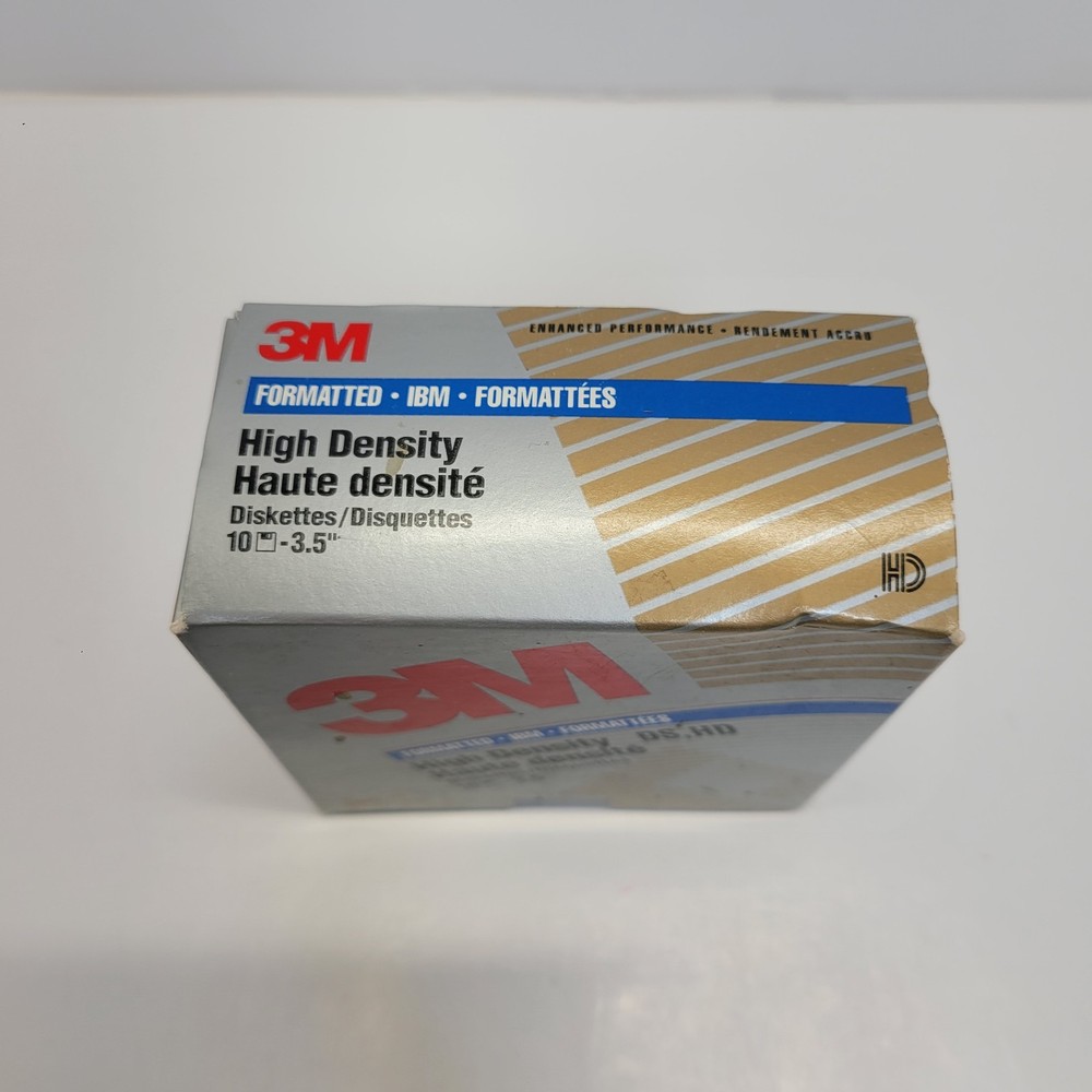 6 3M 3.5" DS HD Diskettes Open Box Unused