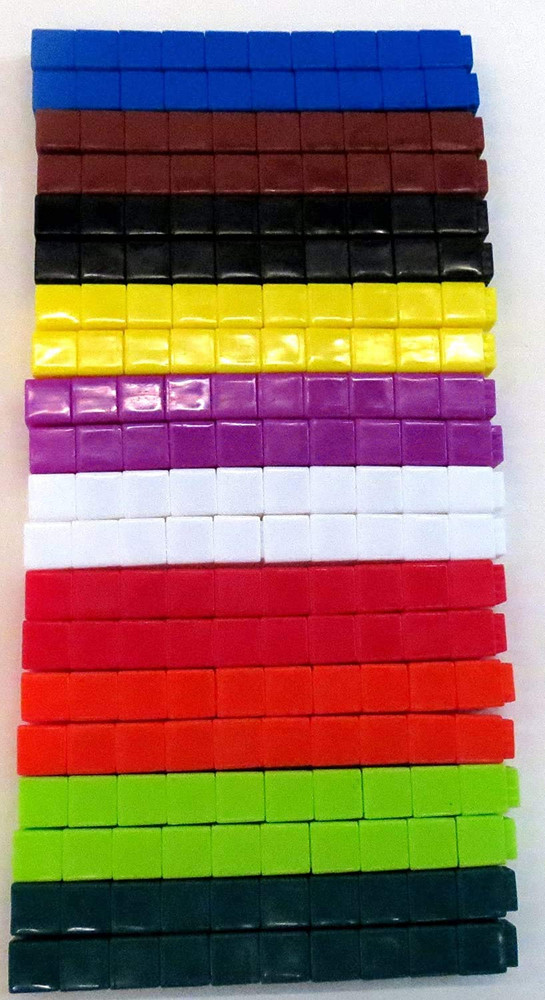 Interlocking Unilink Cubes, Plastic Cubes for Early Math, Connecting Cubes for K