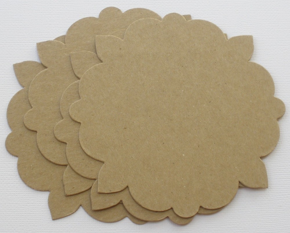 {4} *TRELLiS NOTES* Style 4 - Labels / Mat Frames - Bare Chipboard Die Cuts