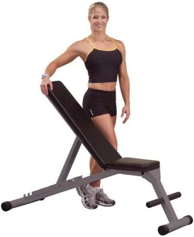 Powerline by Body Solid Flat Incline Decline Folding Multi Bench, ?57x16x18