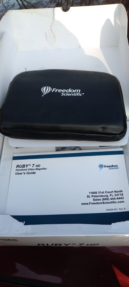 Ruby 7 HD Handheld Video Magnifier Low Vision Viewer Freedom Scientific