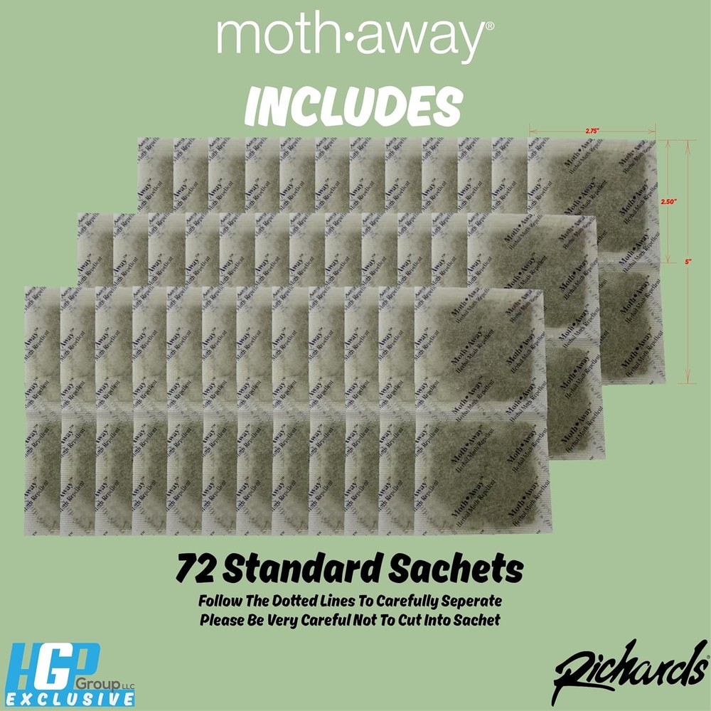 Moth Away/Herbal - Value Pack - 72 Sachets
