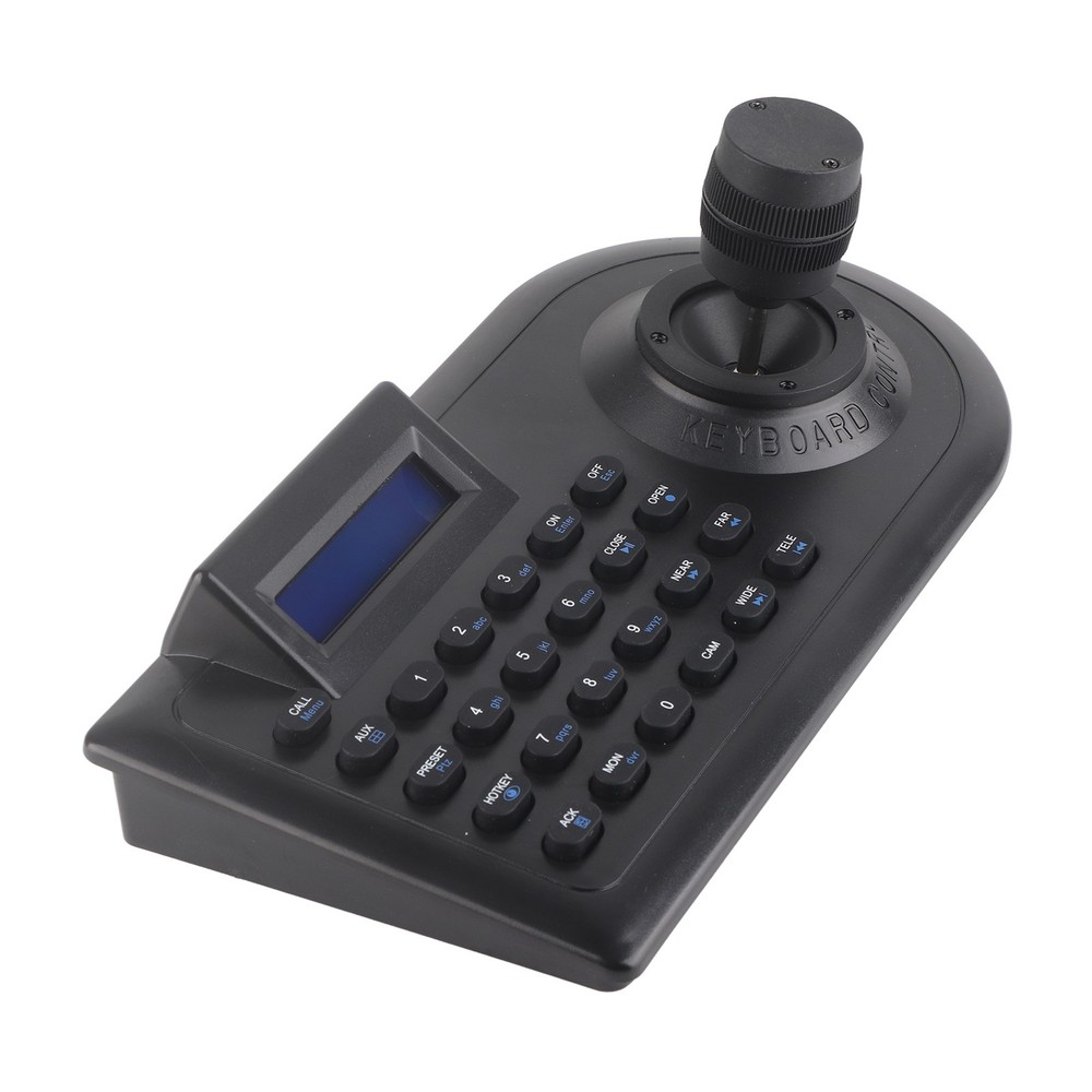 EU Plug 3D PTZ Camera Controller Strong Compatibility LCD Display With Joystick