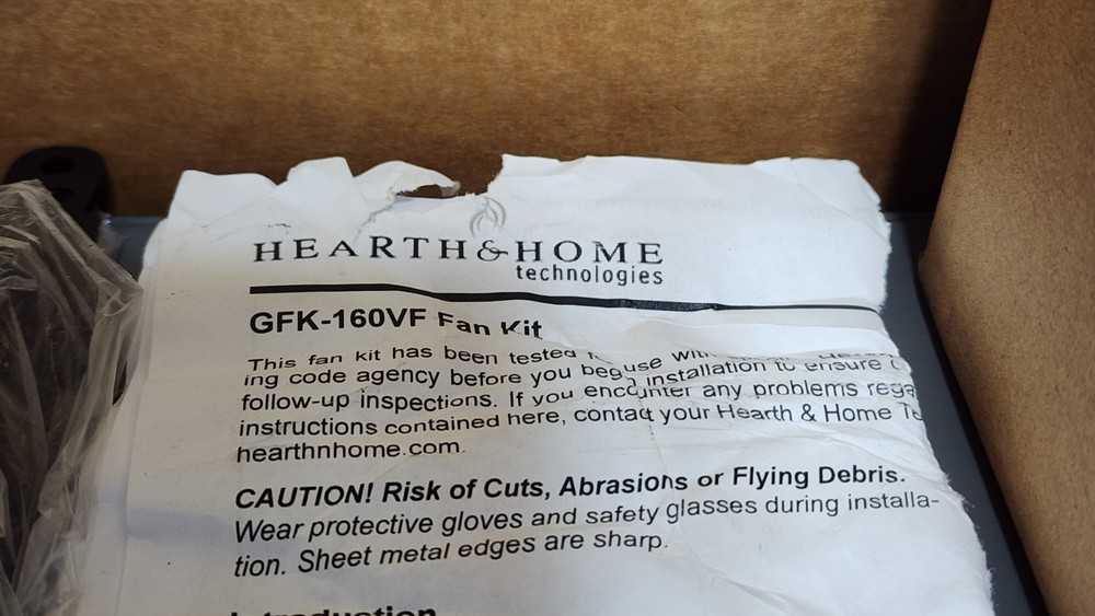Hearth & Home GFK-160VF Fan Kit