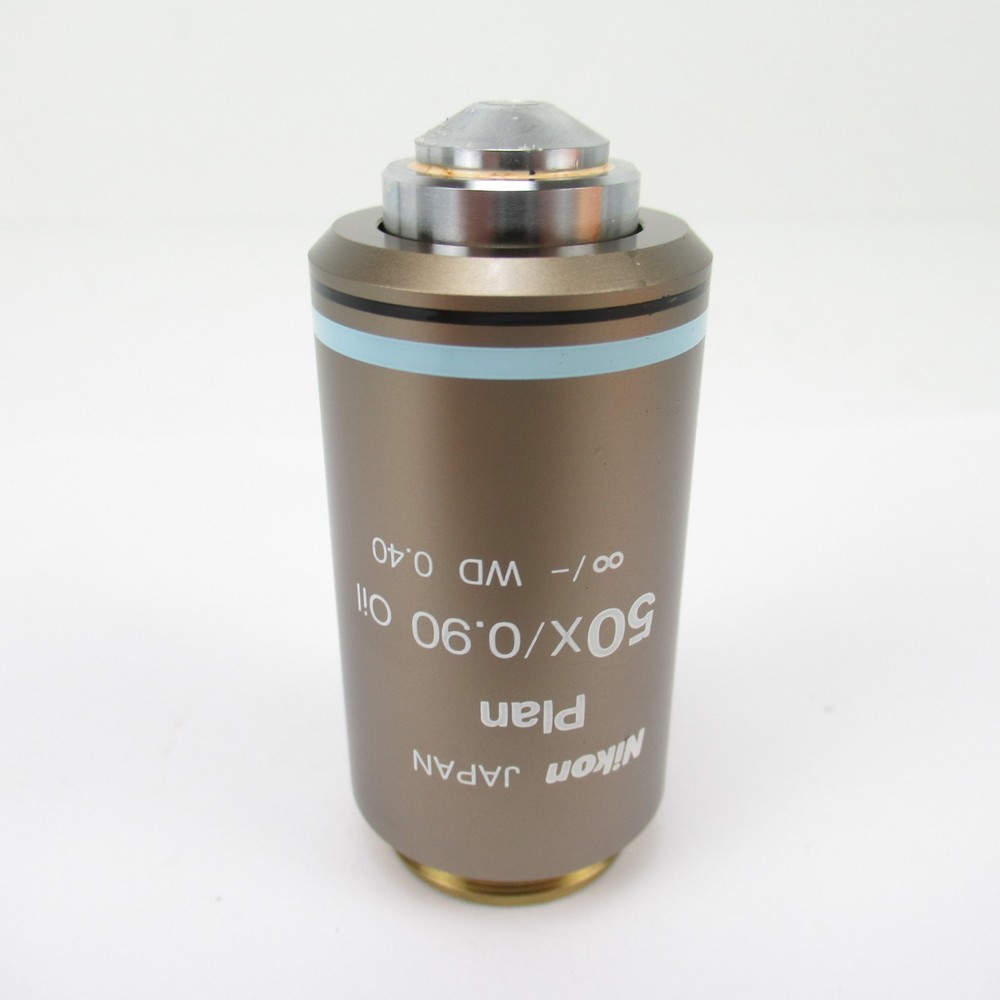 NIKON PLAN 50X/0.90 OIL WD 0.40 CFI INFINITY ECLIPSE MICROSCOPE OBJECTIVE