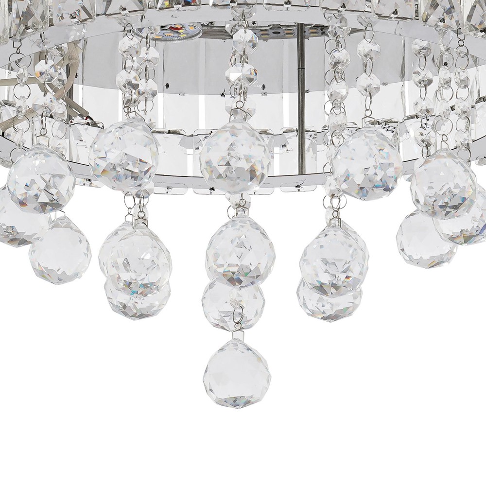 3 Colors Adjustable Crystal Ceiling Light w/Remote Control LED Ceiling Light