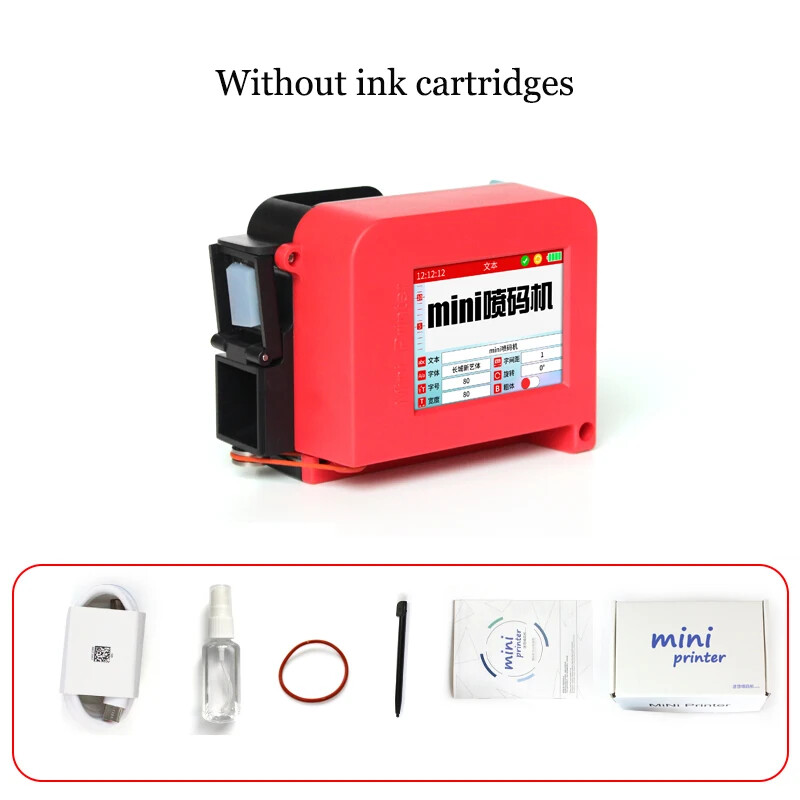 Mini Label Coding Machine Production Date Batch Number QR Code Inkjet Printer