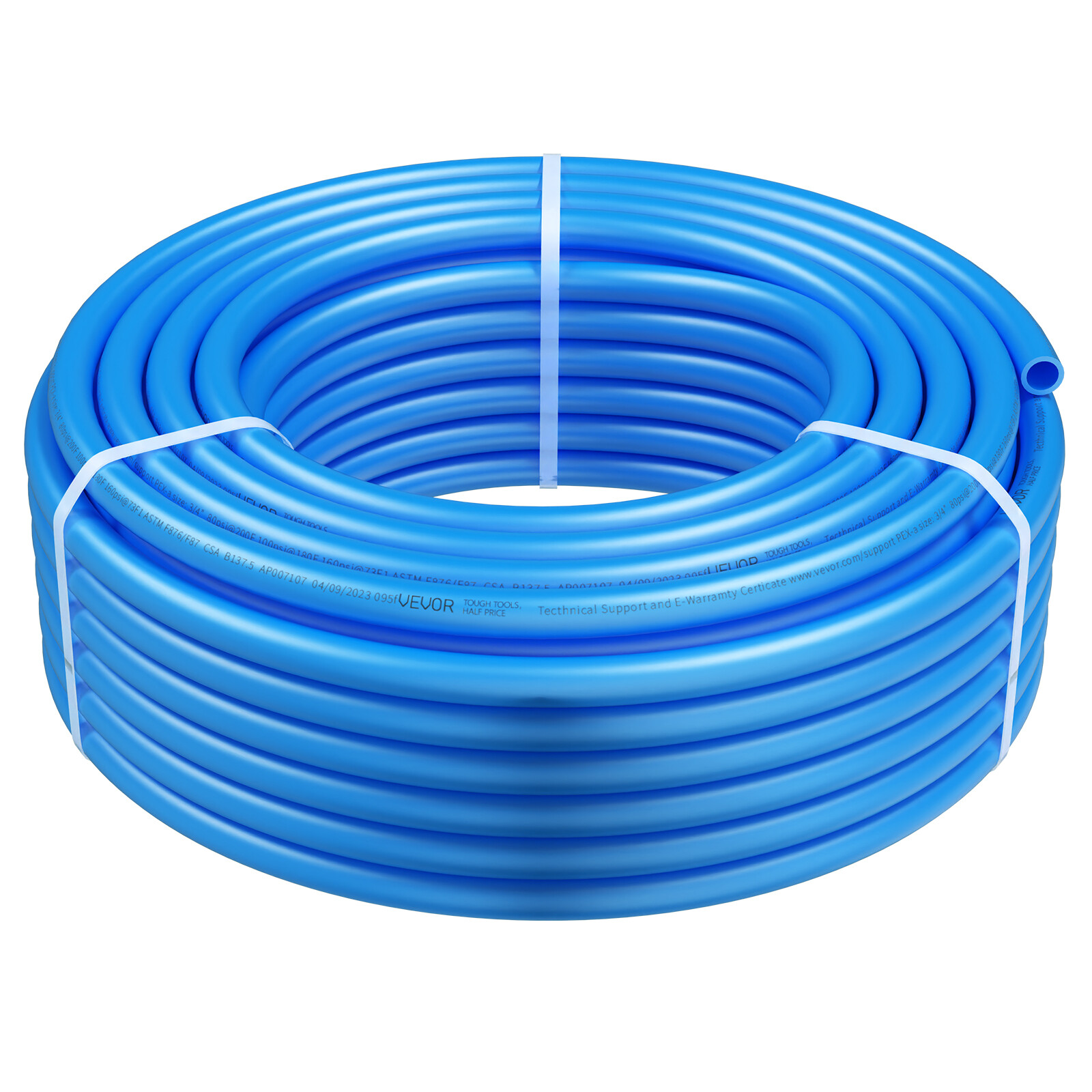 VEVOR 3/4” x 100ft Blue PEX-A Tubing/Pipe for Potable Water with Pipe Cutter