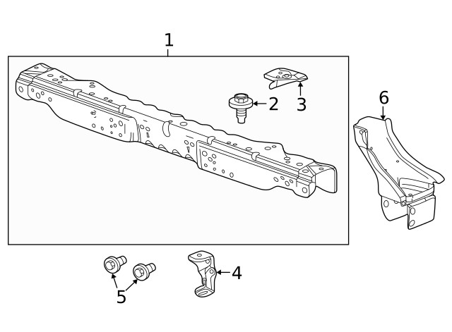 Genuine GM Driver Side Headlamp Bracket 13354642