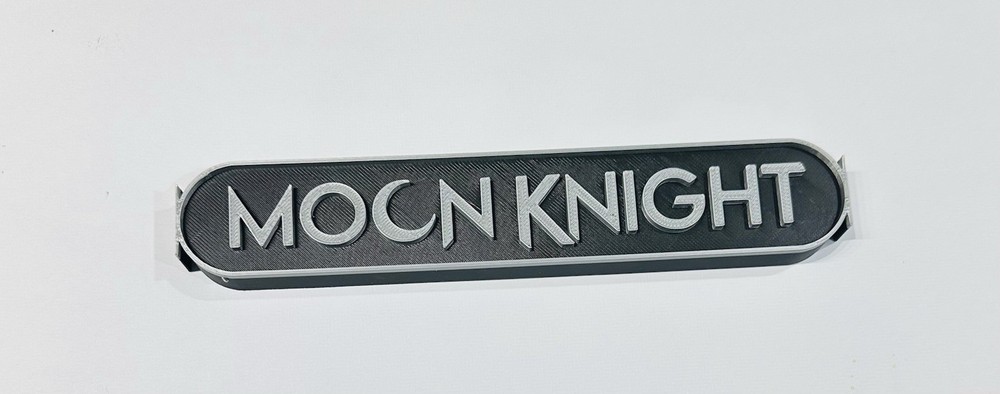 Decorative Moon Knight Marvel   Logo Cinema Room Sign  Display