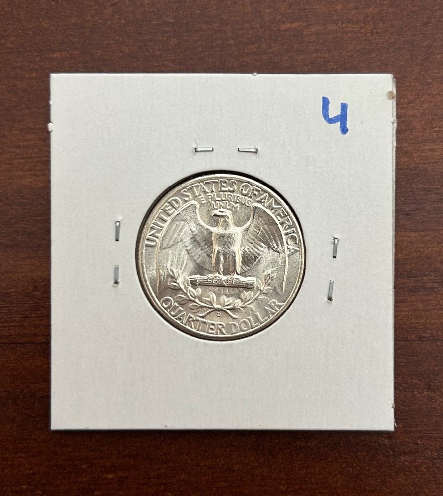 Washington Quarter - 90% SILVER - 1946D - Uncirculated - Ungraded