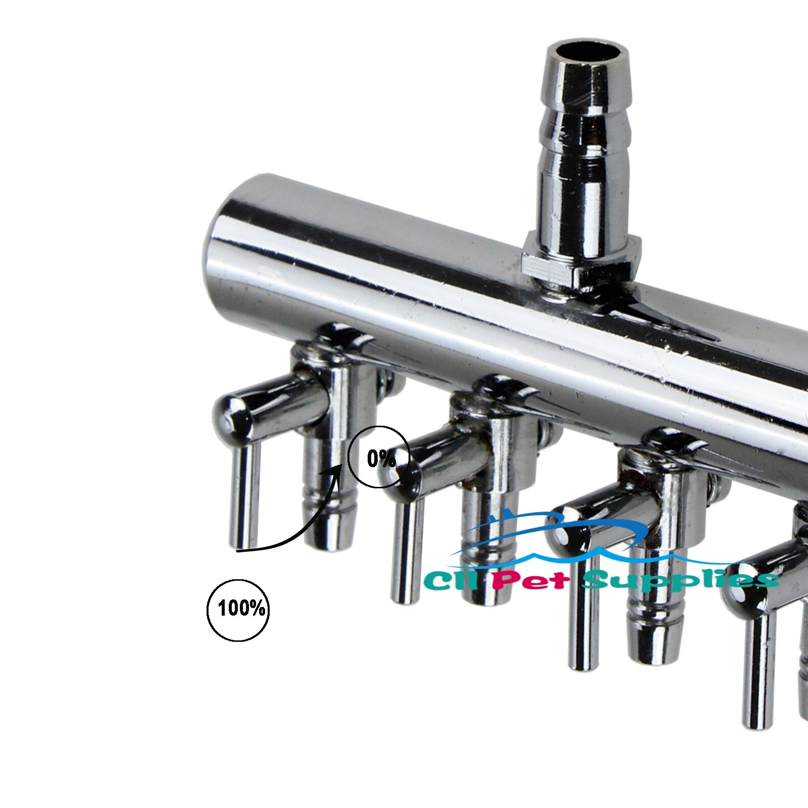 Aquarium 4 Way Control Valve commerical air pump Splitter