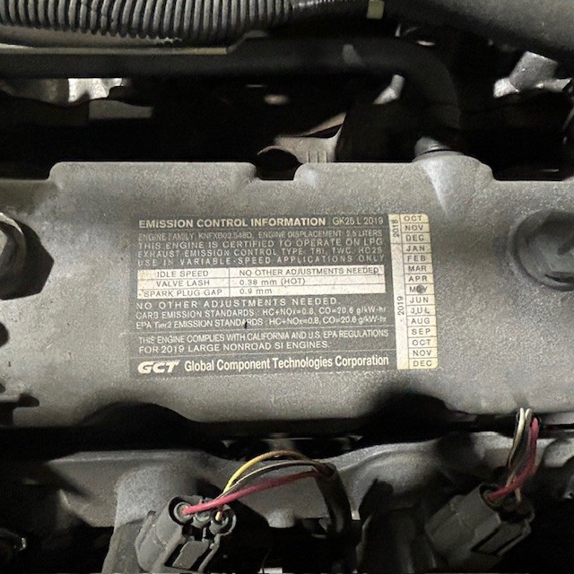 2019 Cat 2C5000 5000lb Used Forklift Triple Mast Sideshift LP Gas 5781 Hours