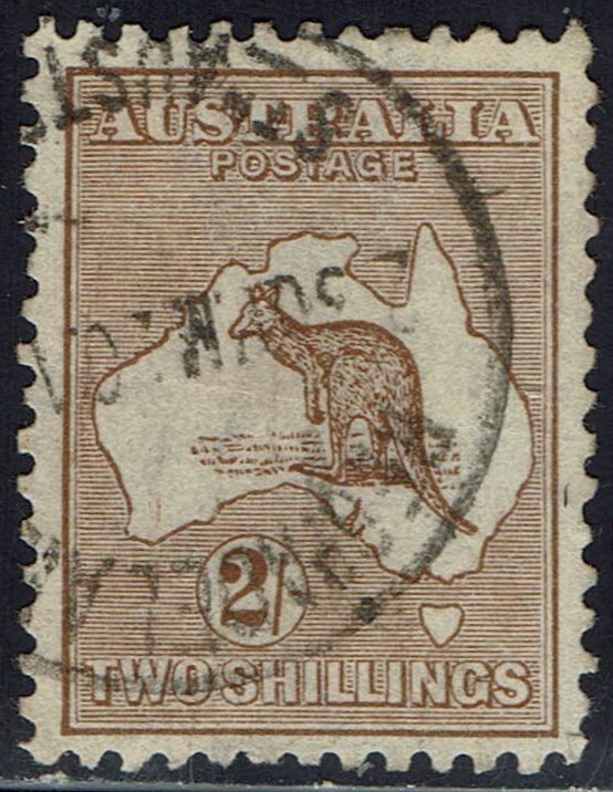 AUSTRALIA 1915 KANGAROO 2/- 2ND WMK USED