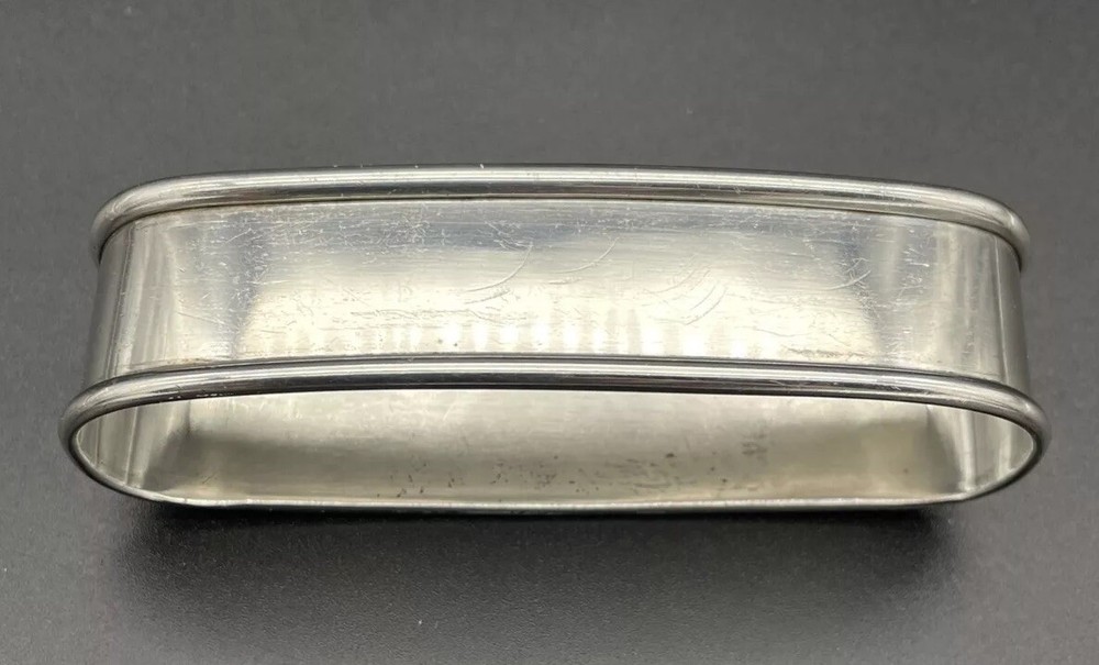 Lunt Sterling Silver Napkin Ring Engraved Name “Gerald”