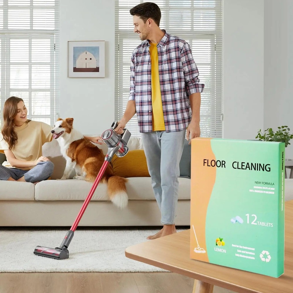 SOPAMI 12pcs Floor Cleaning Solution Tablet Deep Cleans For Multiple Hard Floors