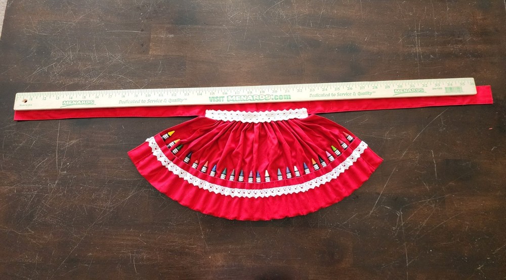 Child to Cherish Red Crayon Apron