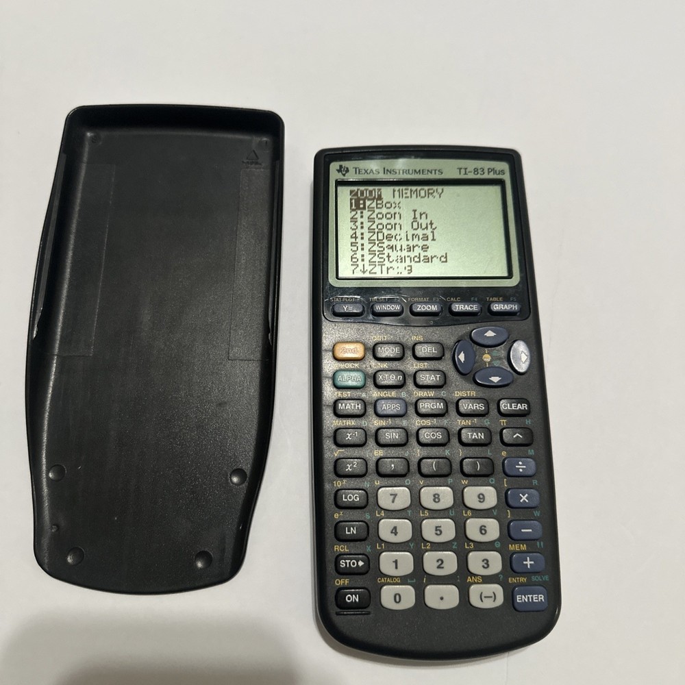 Texas Instruments TI-83 Plus Graphing Calculator Black Tested & Working