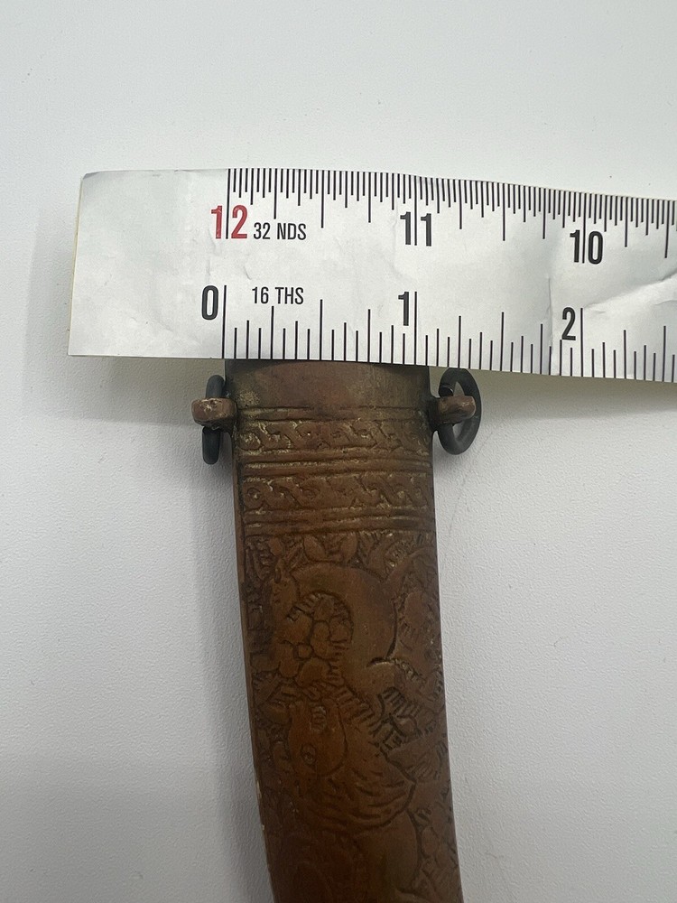 Vintage Brass Middle East Dagger Sheath