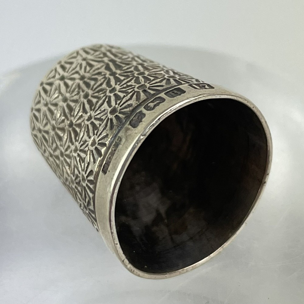 Antique Solid Silver Thimble Size 17 Henry Griffith & Sons Ltd 1926 2cm 3.6g
