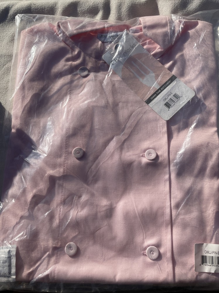 Chef Works Cullinary Shirt, Small, Pink