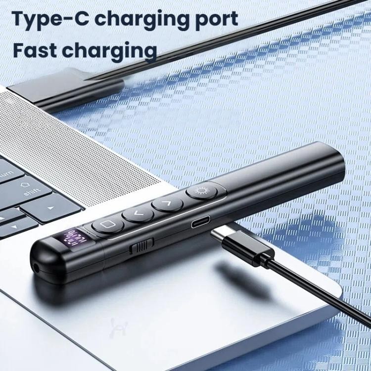 Wireless Presentation Remote Laser Pointer Rechargeable RF 2.4GHz 100M Range