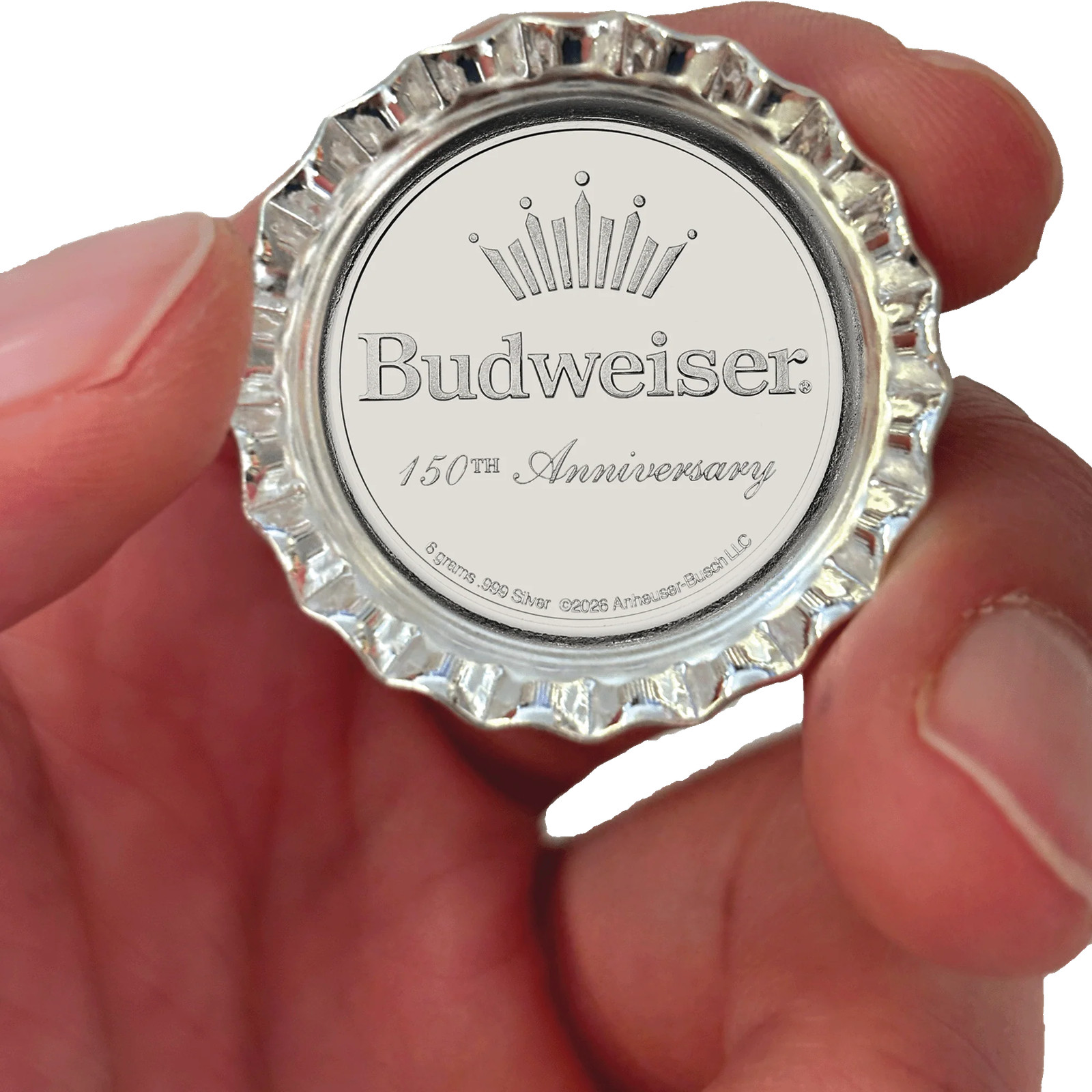 Budweiser Silver Bottle Cap - Patriotic