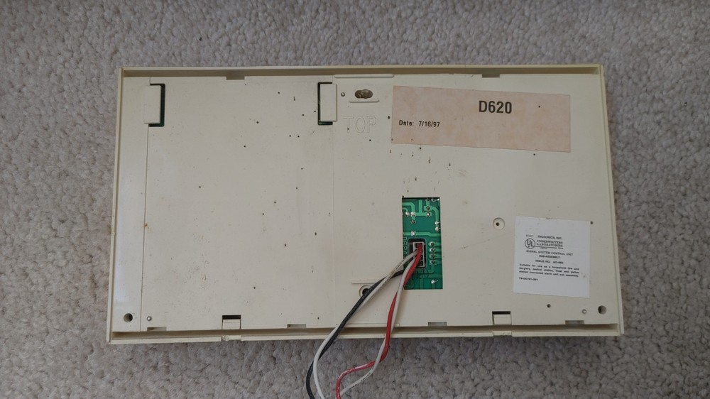 Radionics D6112 Alarm system