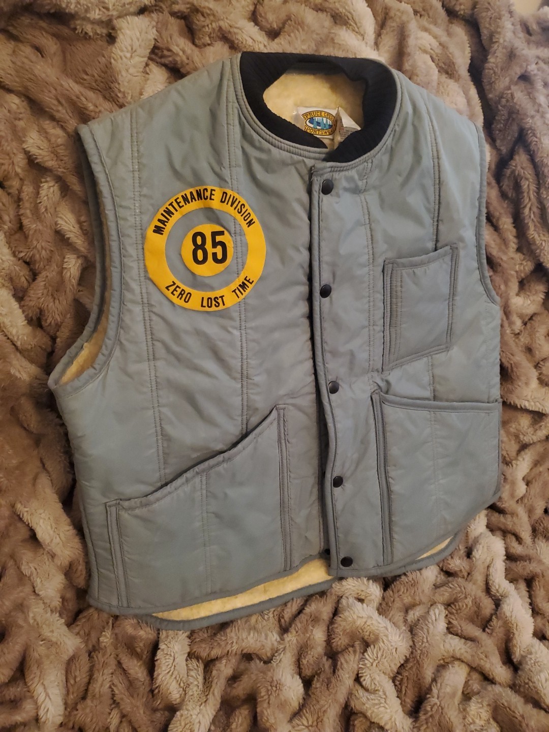 Vintage PECO Philadelphia Electric Company Maintenance Division Work Vest 85