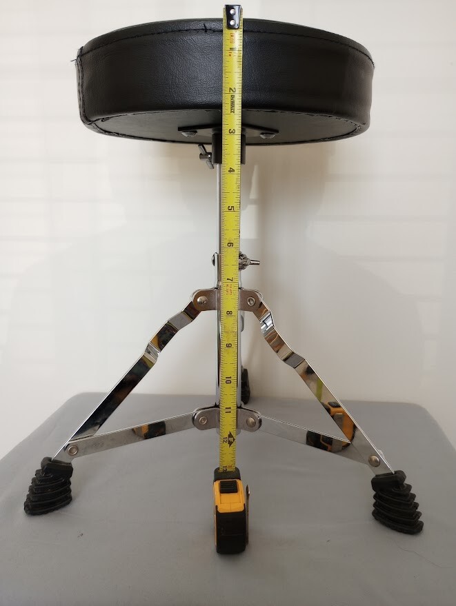 Padded 10" Round Adjustable Kids Drum Stool Throne Excellent Cond.