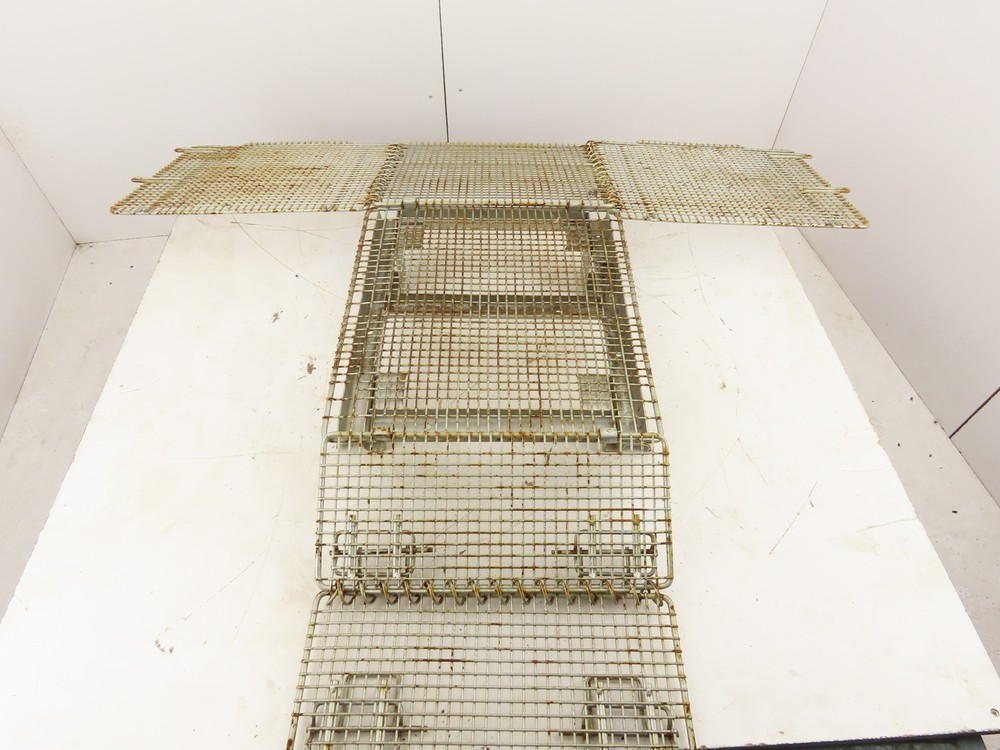 Miniature Collapsible Folding Stackable Industrial Wire Baskets 18"x20"x16"