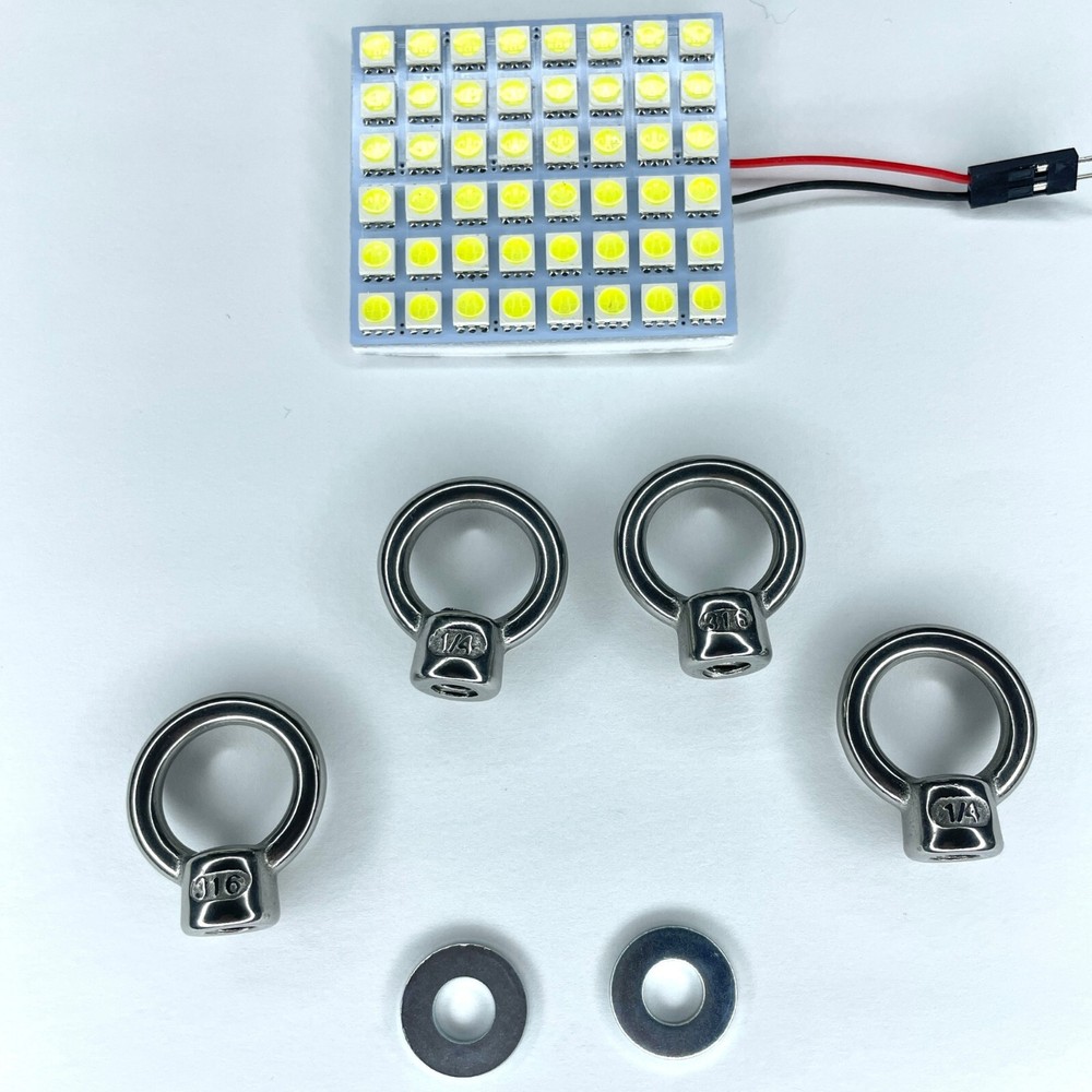 Mounting Nuts and LED Lights for Molle Panel