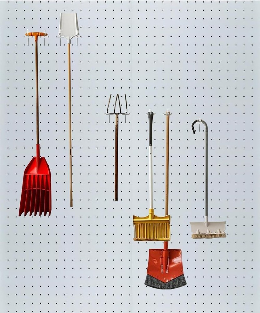 30 Functional Silver Pegboard Hooks - Perfect for Craft, Garage & Office Storage