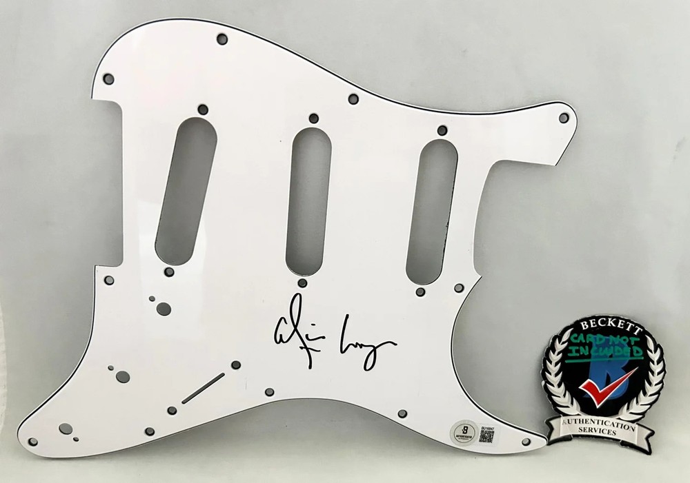 Alice Cooper Signed Electric Pickguard Beckett BAS 1 COA