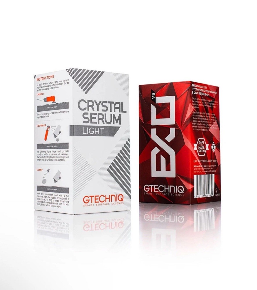Gtechniq EXO v5, and Crystal Serum Light (both 50ML)