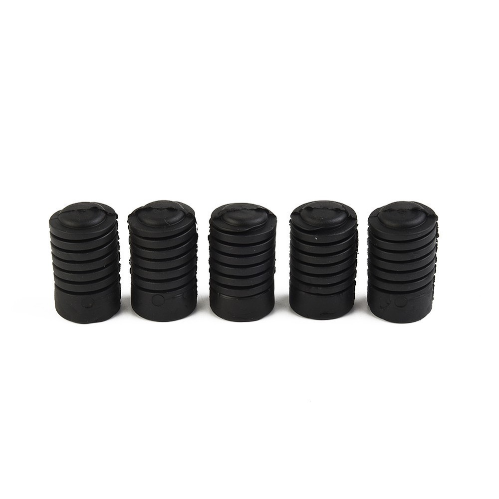 Bonnet Buffer Stop Hood Auto Black Bumper Replacement 5 Pcs Accessories