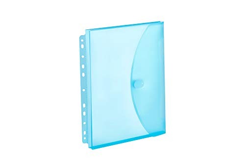 10 Pack Assorted Color Expandable Poly Binder Pocket, Assorted Color 10 Pack