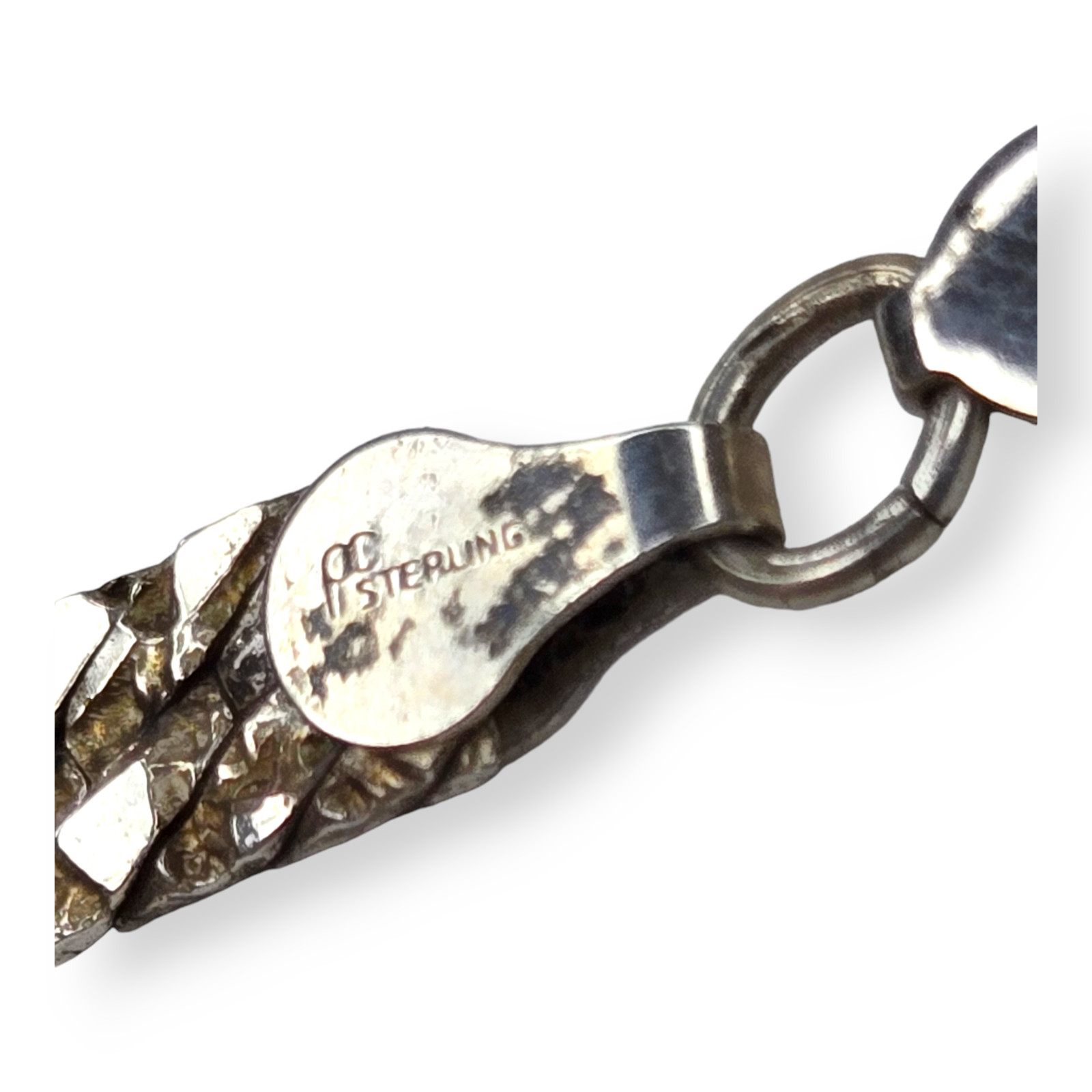 Vintage Sterling Silver 925 Woven Mesh Bracelet 7.25" Long