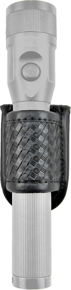 Durable Basketweave Flashlight Holster for All Duty Belts - Secure & Convenient