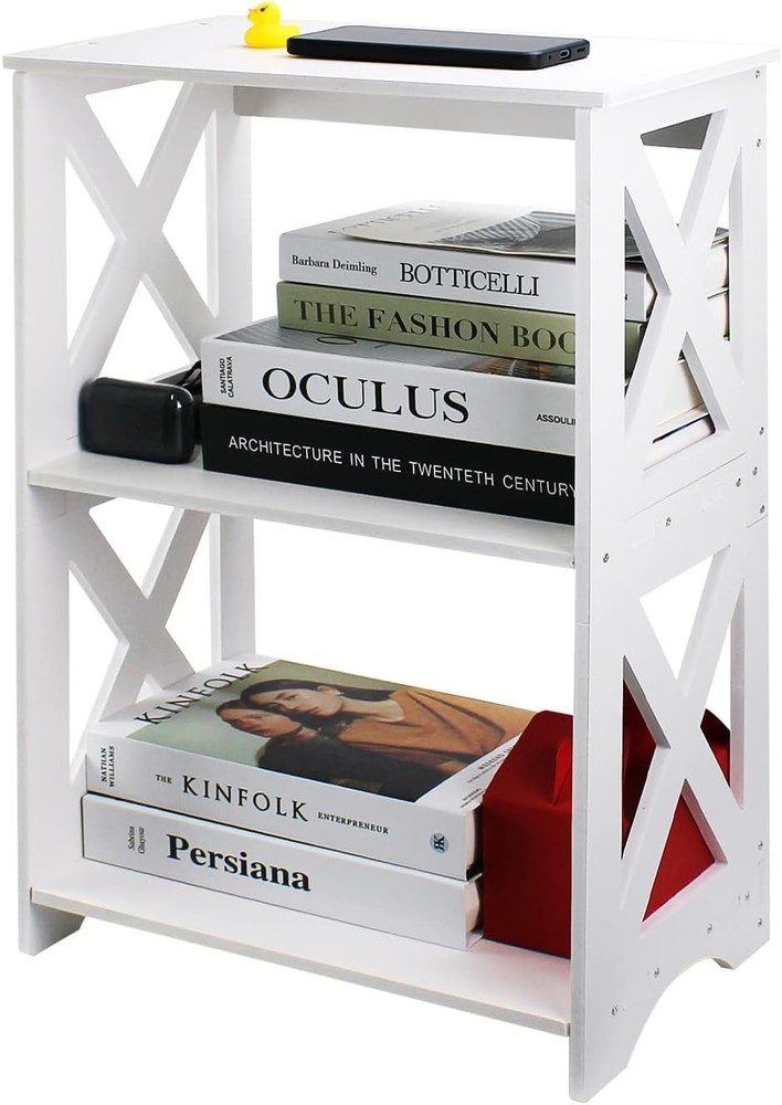 Lechay Small Side Table - White End for Spaces, Slim