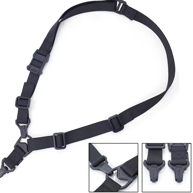 Tactical Multi Mission Sling 3 Point Adjustable Gun Sling for MS3 System BLACK