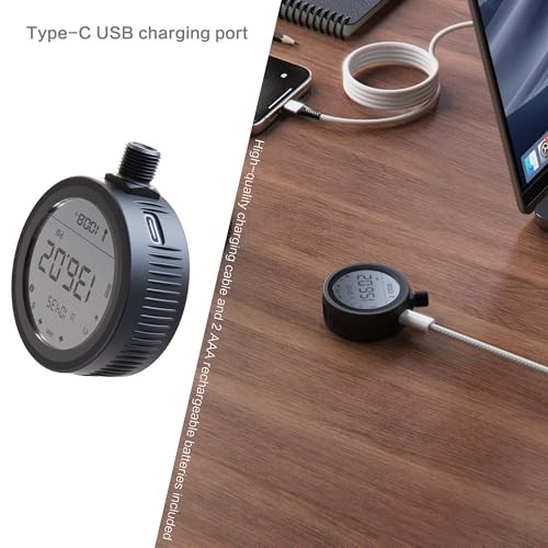 Digital Tire Pressure Gauge with High Accuracy Sensor Type-C Charging Function