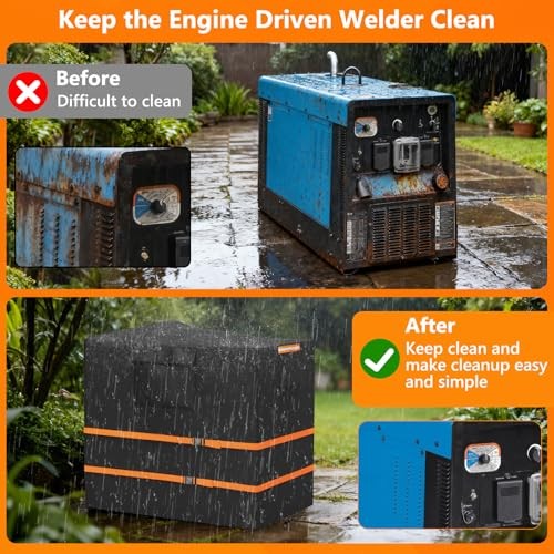 COSHNlB Engine Driven Welder Cover,Waterproof & Dustproof Welding Machine