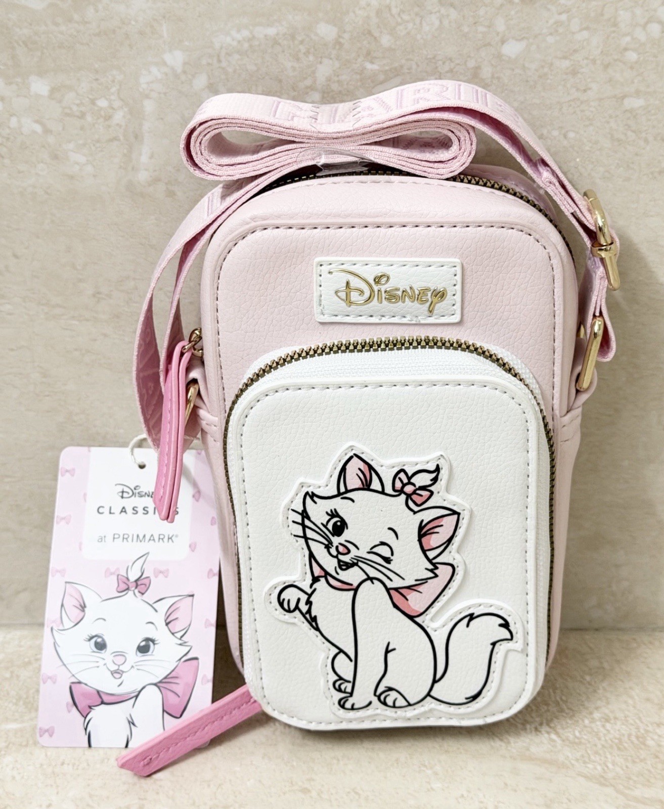 Disney Marie Aristocats Crossbody Bag Cellphone Holder & Coin Purse *Primark-NEW