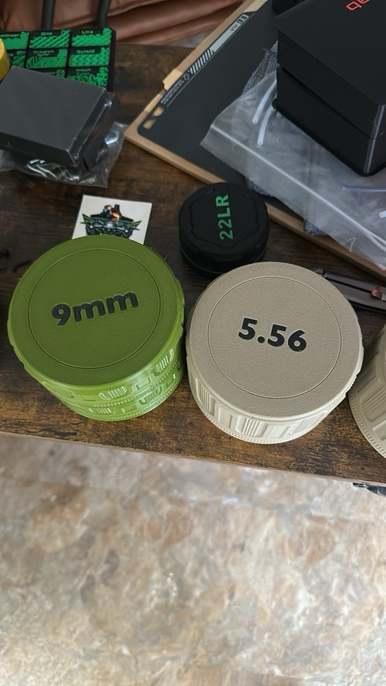 Round Stackable Ammo Vaults